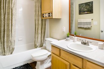 Bathroom with Garden Style Oval Tubs