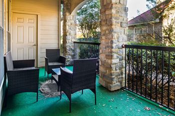 Spacious Private Patios and Balconies with Storage Closet