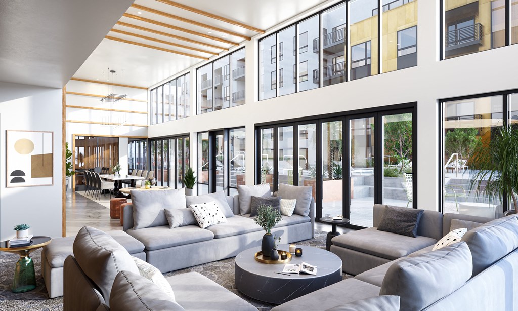 Clubroom with lounge area