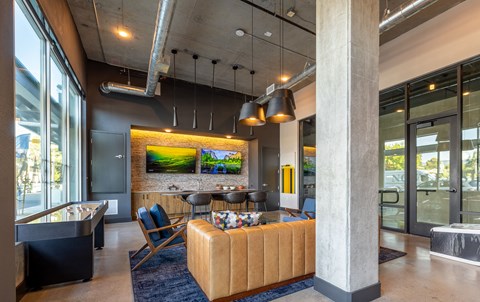 Clubroom with lounge seating