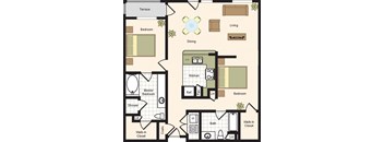2A - 2 bed 2 bath