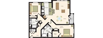 2B - 2 bed 2 bath