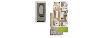 2 Bedroom Plus Den