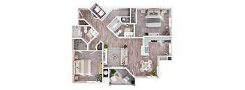 2 bed 2 bath B at Missions at Chino Hills Apartments, California, 91709