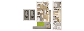 3 bedroom plus den (S)