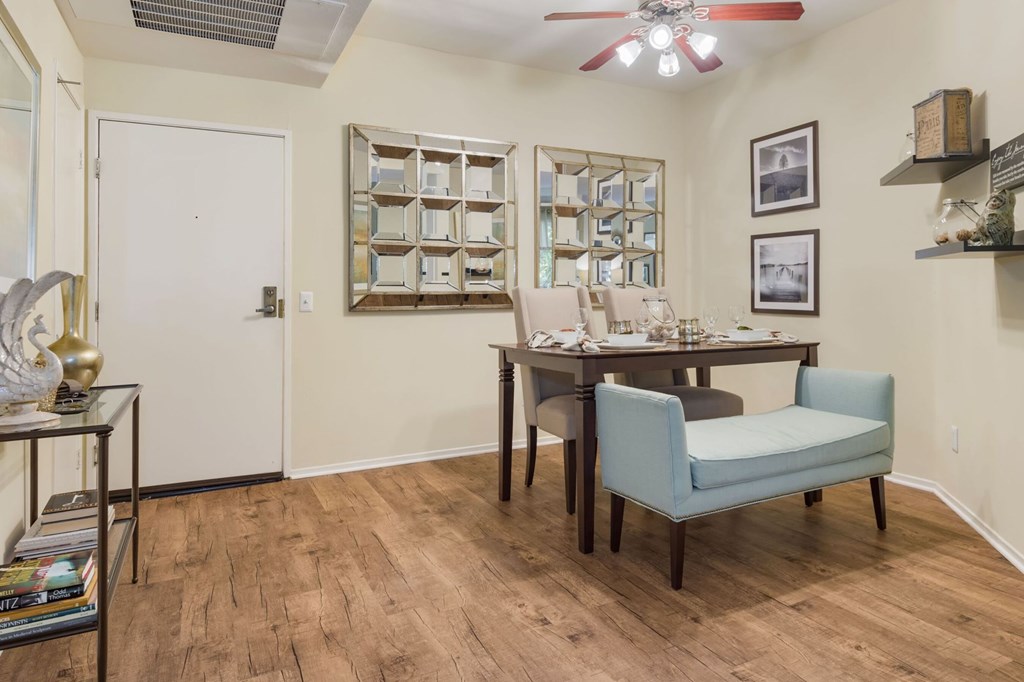 A room with a dining table and chairs. A room with a dining table and chairs.at Norwalk Metropointe, Norwalk, CA 90650
