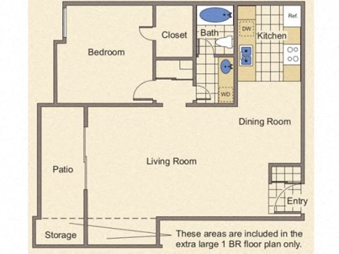 Chianti 1 Bedroom 1 Bath 820 Square Feet at Monaco at McCormick Ranch, Scottsdale