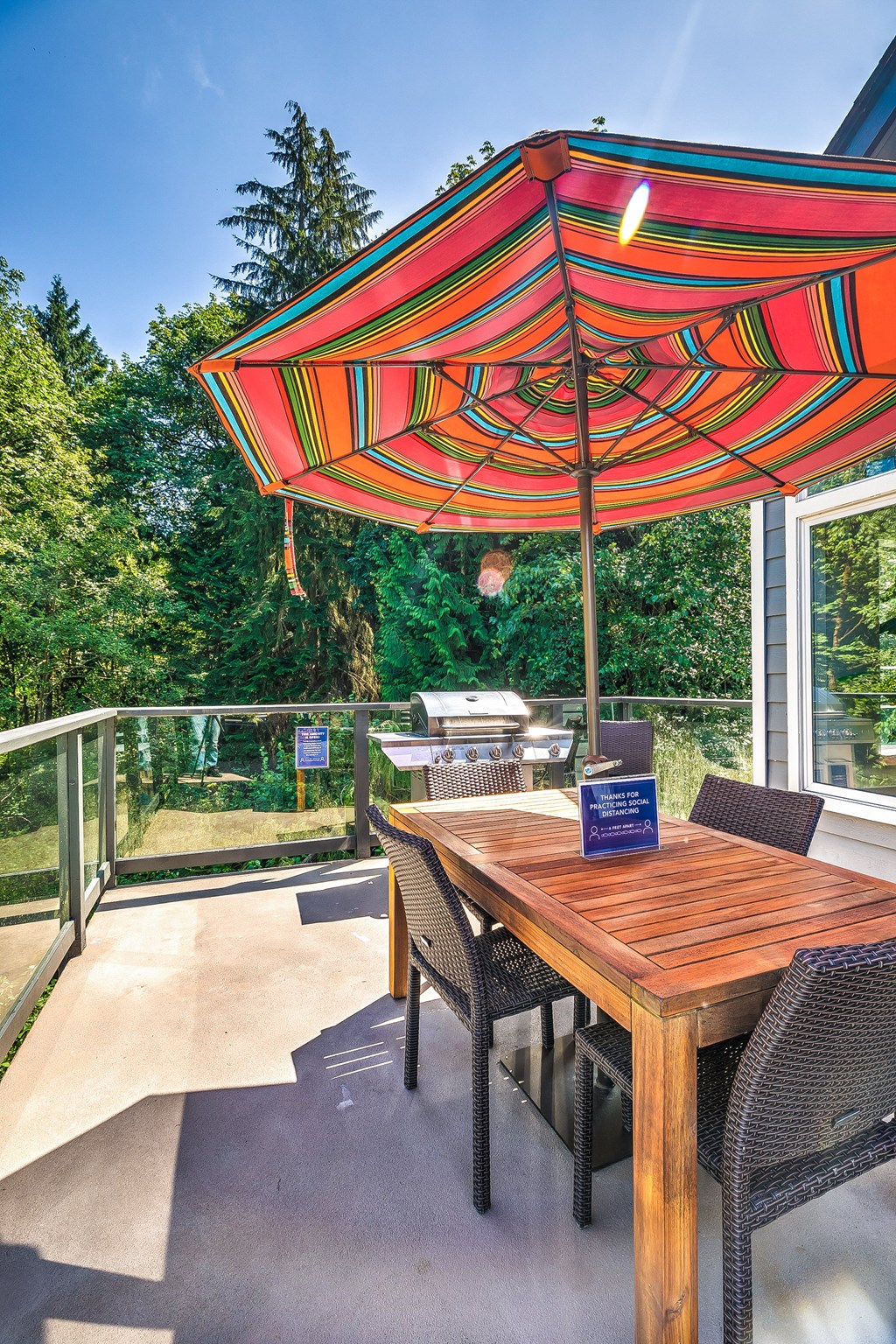 Outdoor patio seating