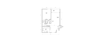 A floor plan of a house with labeled rooms and dimensions.