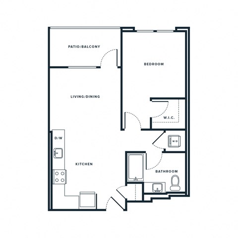 A4 Floor Plan at NoMa Apartments, Walnut Creek, CA, 94596