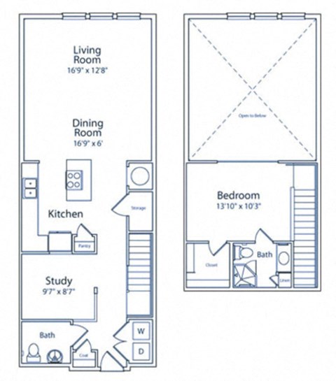 A4 1 bedroom with study