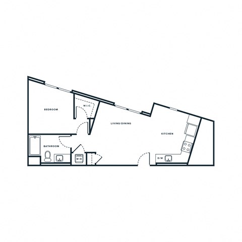A6 Floor Plan at NoMa Apartments, Walnut Creek, 94596