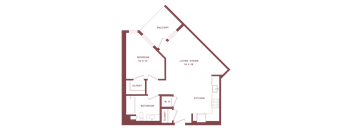 A9 - 1 bed 1 bath