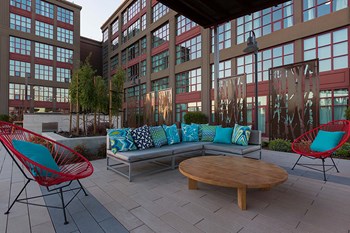 Courtyard seating area
