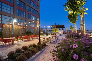 Courtyard seating area