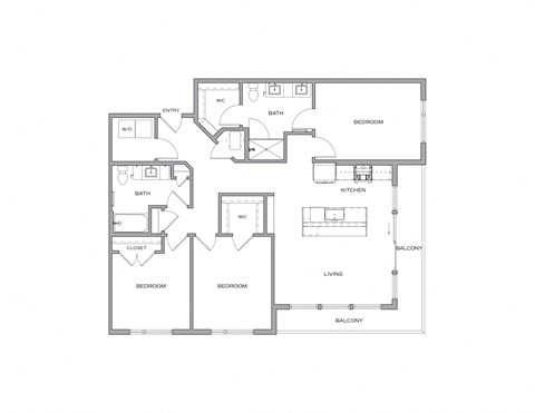 Amare - 3 bed 2 bath - 1500 sqft