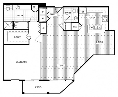 Azores - 1 bed 1.5 bath - 1069 sqft