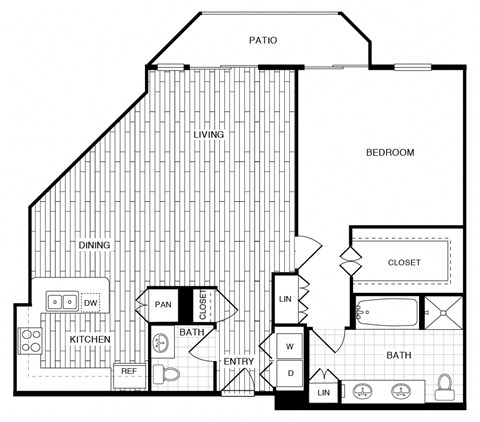 Capri - 1 bed 1.5 - 1154 sqft