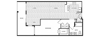Corsica - 1 bed 1 bath - 1064 sqft