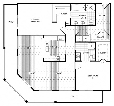 Ibiza - 2 bed 2 bath - 1561 sqft