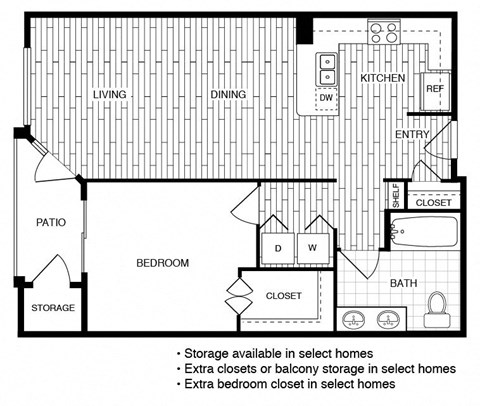 Oahu - 1 bed 1 bath - 898 sqft