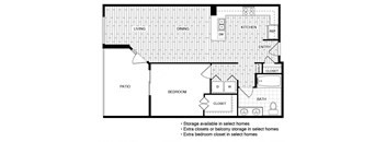 Santorini - 1 bed 1 bath - 936 sqft