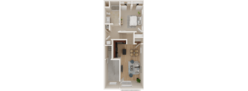 Residence 1L - 1 bed 1 bath 745 sqft