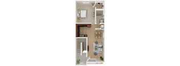 Residence 1U - 1 bed 1 bath 717 sqft
