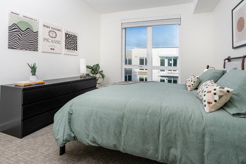Bedroom with window view
