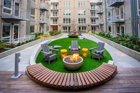 Courtyard lounge seating