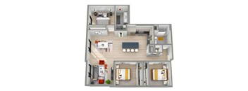 bedroom floor plan an overview of the upstairs and of a 3 bedroom apartment