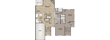 allure 2x2 floor plan with loft