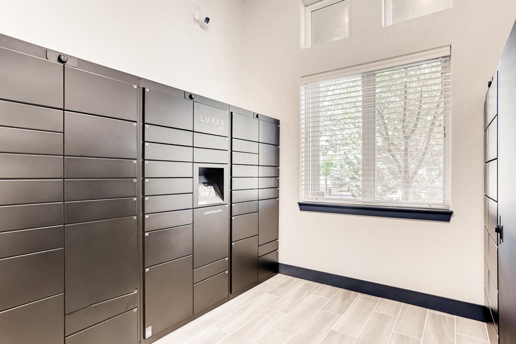 Indoor package lockers