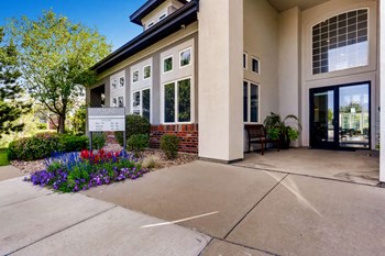 Apartments in Denver- Allure- Exterior of Building with a Lush Garden at the Entrance - Photo Gallery 16