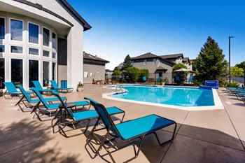 Apartments Denver - Allure - Pool Area with Lounge Chairs - Photo Gallery 8