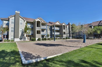 Phoenix Apartments - Arboretum at South Mountain Apartments - Beach Style Volleyball Court Surrounded by Well Maintained Landscaping - Photo Gallery 10