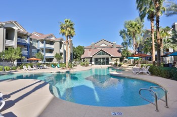 Apartments for Rent in Phoenix AZ - Arboretum - Sparkling Pool Surrounded by Lounge Seating - Photo Gallery 6