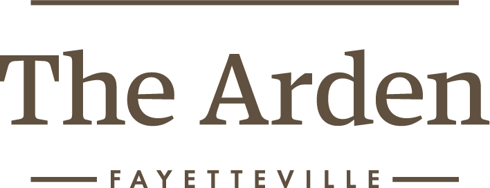 The Arden Fayetteville logo on a green background.