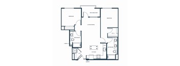 a blueprint of a floor plan of a house