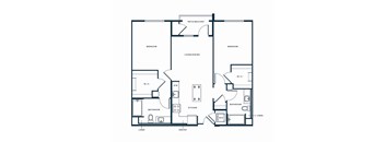 a blueprint of a floor plan of a residence
