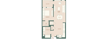 1B - 1 bed 1 bath