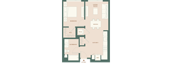 1C - 1 bed 1 bath