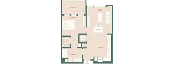 1D.1 - 1 bed 1 bath