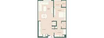 1D.R - 1 bed 1 bath