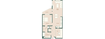 1F - 1 bed 1 bath
