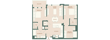 2A.1 - 2 bed 2 bath