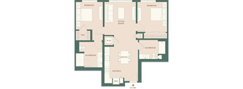 2D - 2 bed 2 bath