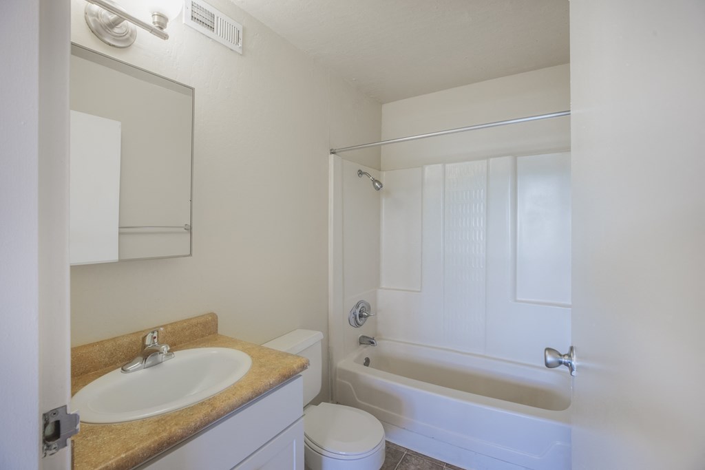 brewster floor plan with bathroom at Avenue Two Apartments, California