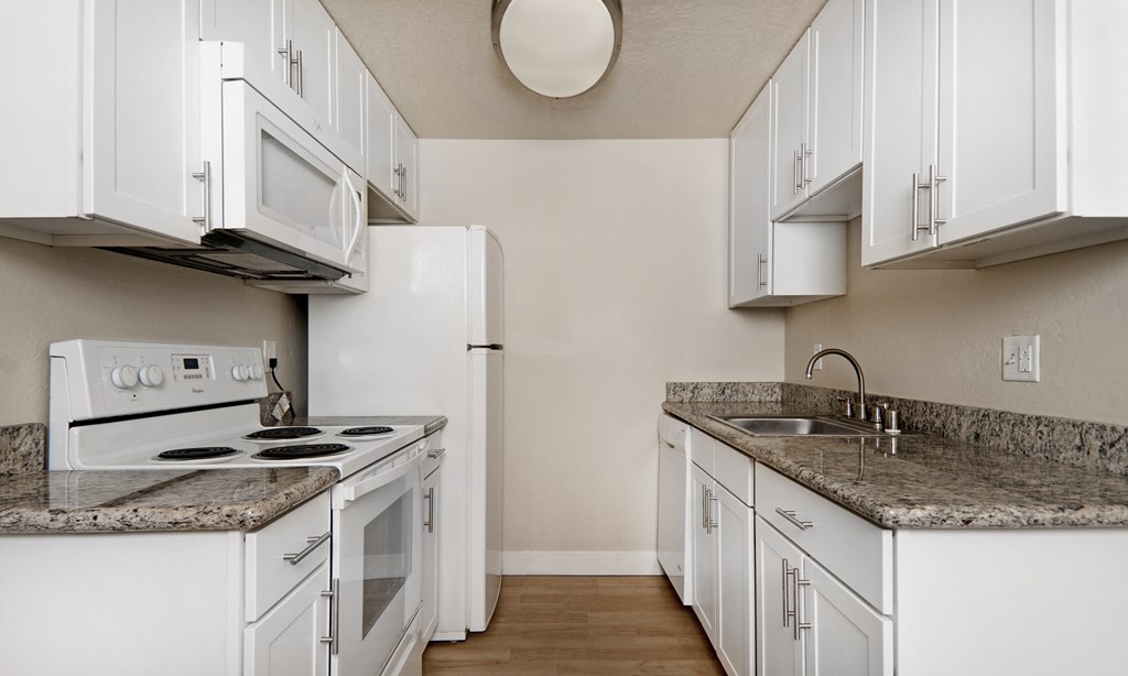 seaport floor plan kitchen at Avenue Two Apartments, Redwood City  , California