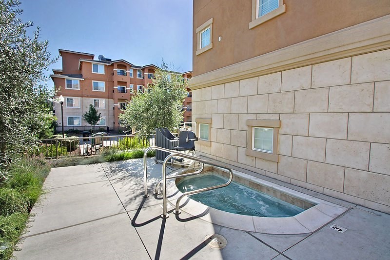 exterior of building with jacuzzi